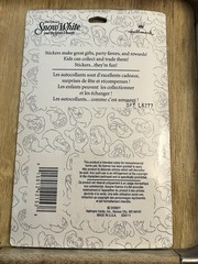 New Vintage Hallmark Disney Snow White Stickers 4 Sheets Each