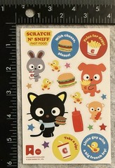 Pipsticks Scratch N’ Sniff Stickers Sanrio Chococat Fast Food Pipstickers