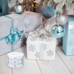 500Pcs Snow Decorative Labels Tear Resistant Backing For Party Decorations