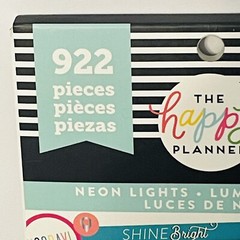 Happy Planner Neon Lights Theme Sticker Book 922 Pieces NEW