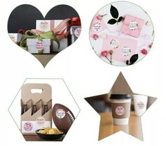 2 Roll of 1000Pcs 1″ Thank You Stickers Handmade DIY Party Flowers Round Labels
