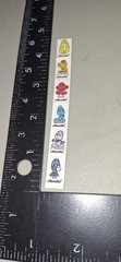 Vintage Stickers RAREST KENT MOODIES Tiny Tiny Strip Of 6 Stickers 1 Strip