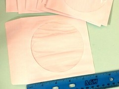 Junk Journal Supply CD/DVD White Paper Sleeves plain 10 pockets storage cards