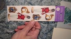 Vintage Gifted Line Stickers John Grossman Lot Christmas Victorian Lot 12 Packs