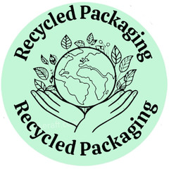 50 Recycled Packaging Stickers 2” | Eco Friendly | Small Business