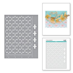 Spellbinders – 8 X 11 STENCIL – VENETIAN WALLPAPER – STN-010 – 2 PKGS