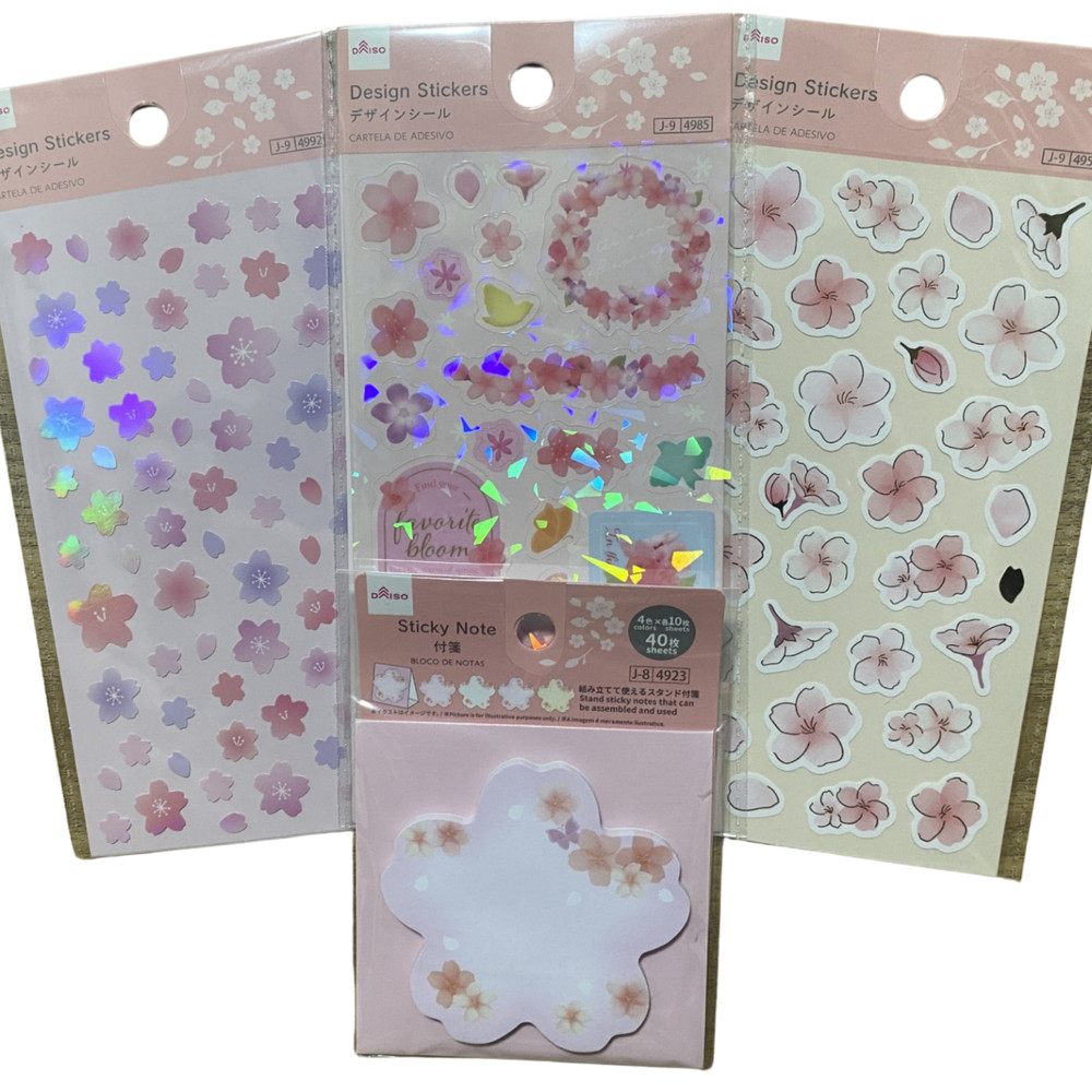 Kawaii Sakura Cute Cherry Blossom Sticker Set Japan Stationery