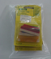 NEW SEALED LOT OF 3 VTG DENNISON SELF ADHESIVE INDEX TABS – 7pcs/pkg