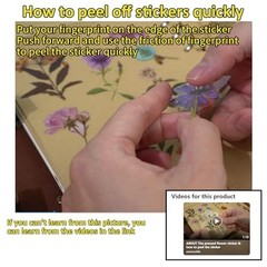 380 Pcs Sticker Set Dried Flowers Themed Resin Journaling Pressed Flower