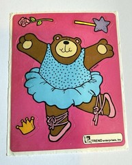 ’80s Vintage Sticker Trend Enterprises Ballet Bear RARE