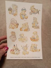Vintage 90’s Current Cherished Teddies sticker sheet