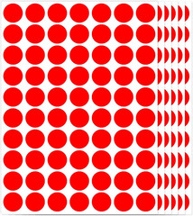 1400 PCS Red Circle Dot Stickers 3/4″ round Color Coding Label Stickers (Red)