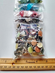 Lot Of 262 Paper Brads Mix Colors/Sizes/Shapes 4 Scrapbooking Cards DIY Crafts