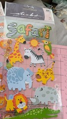 Zoo Safari Stickers Sticko EK Success Lot Of Five Packages