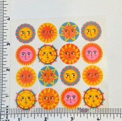 Violette Stickers Boho Summer Sun Faces Party Crafts Planner Supply Scrapbook