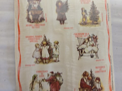 Lot of 7 NOS 1989 Holly Hobbie Sticker Sheets 4PACK – 48 Stickers Per Pack