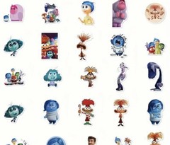 10 Random Inside Out Themed Stickers