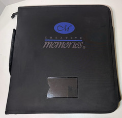 Creative Memories Sticker Binder Zipper Handle Black Memory Mate Storage