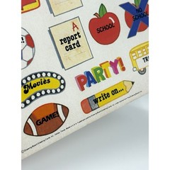 Vtg Calendar Planner Stickers Perk Ups School Sports Pep Rally Game 65 TOTAL