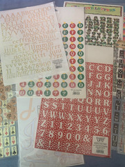 Big Lot of Numbers and Letters – Assorted Scrapbook Supplies/Stickers