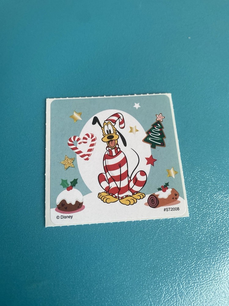 Smile Makers Christmas Theme Pluto Sticker Mod 2.5” Inches