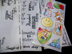 Lot of Stickers, Great Lengths, Summer, Autumn, Winter, Spring, Titles.