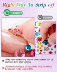 6124Pcs Gem Stickers-Self-Adhesive Face Jewelry Stickers, Acrylic Gems DIY Craft