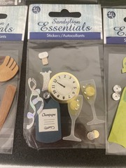 Sandylion Essentials Dimensional Scrapbooking Stickers, 10 Packages 2004