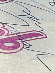 Vintage AUTOGRAPHED LISA FRANK SIGNED 1984 Markie Unicorn Jumbo Sticker 1/1 ****