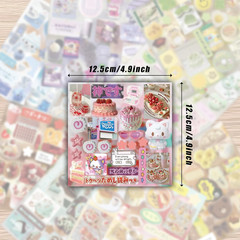 600+ Pcs Japanese Sticker Book | 30 Sheets Cute Decals for Journals, Planners, W