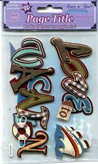 Lot of 11 Travel & Vacation scrapbook stickers – Jolees, Sticko, Recollections