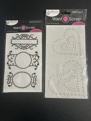 12 Spellbinders Want2Scrap Adhesive Bling, Nestabling. 345