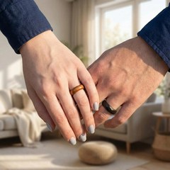 PAGOW 15Pcs Wood Blanks Ring Craft, Rings Wood Blanks with 15 Different Natur…