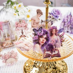 Fairy Lady Castle PET Stickers Junk Journal Album Card Scrapbooking DIY Collage