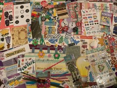 Huge Lot Art / Journal / scrapbooking 1025+ Supplies Stickers EMBELLISHMENTS NEW