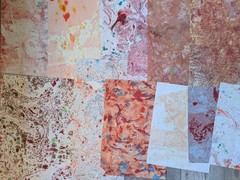 21 Piece Handmade Artisan Paper For Scrapbooking, Card Making, Junk Journals