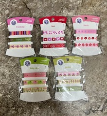 Ribbon Sashes Fashion KI Memories New Lot of 5 Scrapbooking Card Making 30’