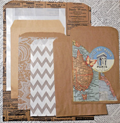 100 Junk Journal & Collage Supplies Ephemera incl. Vintage and Handmade Items