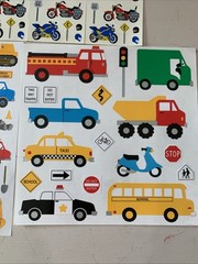 VTG Sticker Lot Mrs. Grossman‘S Transportation, Construction Motorcycles TRUCKS