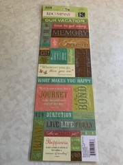 K&COMPANY STICKERS EMBOSSED ROAM FAMILY TOGETHERNESS 26PCS