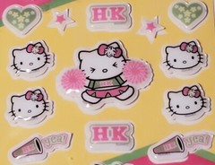 Hello Kitty NEW 2005 Y2K Puffy Sanrio Cheer Stickety-Doo-Da Stickers Vtg SEALED