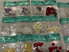 NEW NICE LOT OF MINI FLOWERS-JOLEE’S BY YOU SET OF 19