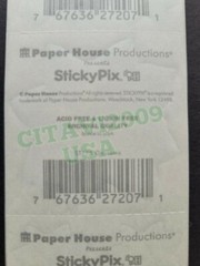 PAPER HOUSE STICKERS STICKY PIX- GARDENIA- VINTAGE FLOWER ACID AND LIGNIN FREE