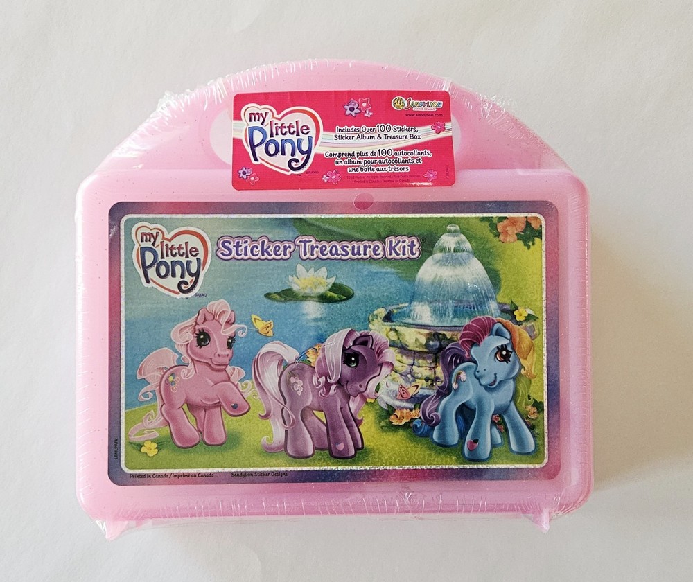 Vtg Sandylion Sticker Treasure Kit NIP My Little Pony 2003 Album Stickers Hasbro