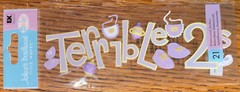 RARE Jolees TERRIBLE 2’s Title Two Year Old Toddler Sippy Cup Bib Shoe Tantrum