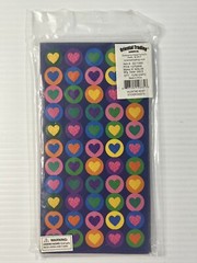 Oriental Trading Hearts Sticker Kit /3 Designs/8 Sheets Each (24 Total) NEW