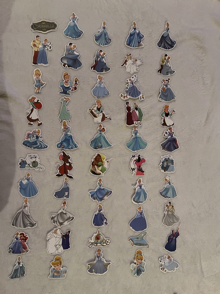 10 PCs Random Cinderella Disney Movie Stickers | Disney Stickers