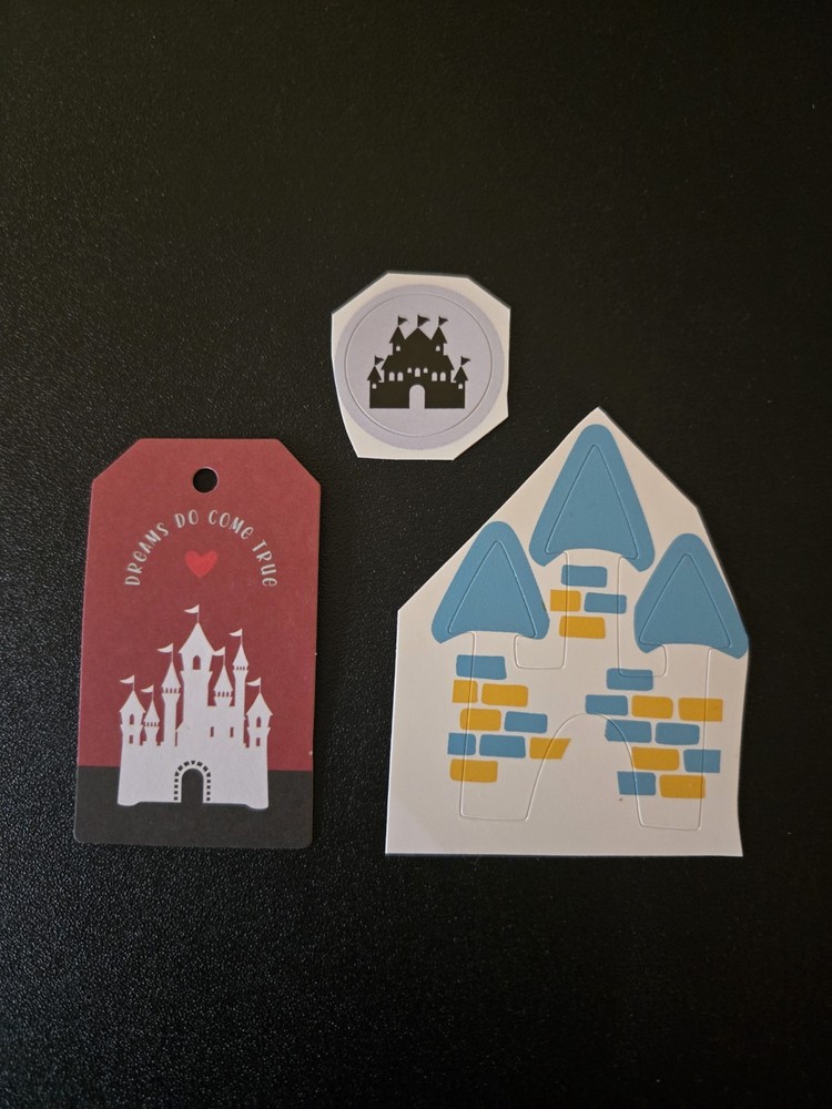 Creative Memories Set Of 3 Castle Disney Magic Kingdom Scrapbook Stickers & Die