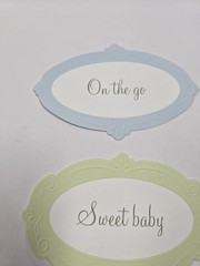 Creative Memories Set Of 11 Baby Title Scrapbook Die Cuts Blue Yellow Green
