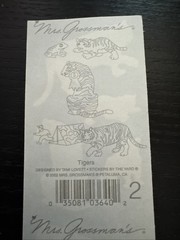 VTG Mrs. Grossman’s Stickers Lot of 4 Strips Tiger Tigers 1997
